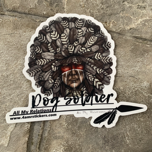 Dog Soldier 5" x 4.25 Sticker