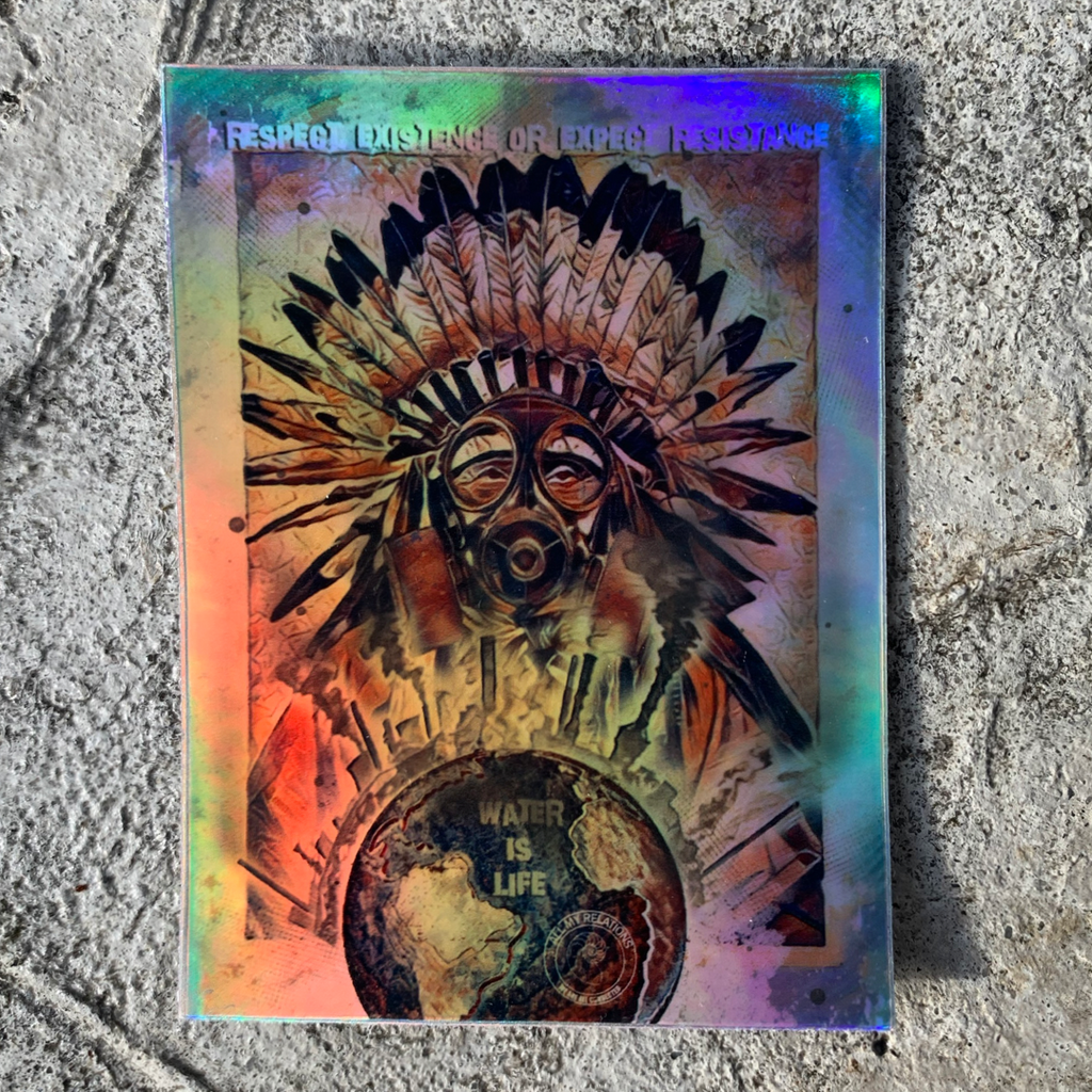 Resistance Holographic stickers 2.25" x 3"